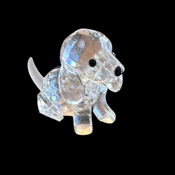 Authentic Swarovski Crystal Dog Figurine vintage w/ certificate - Picture 8 of 12